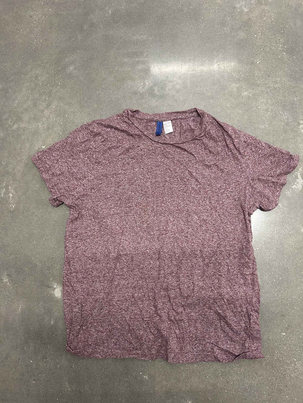 Divided Men's Heathered Plum Short Sleeve Tee